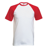 Fruit of the Loom Short Sleeve Baseball T-shirt
